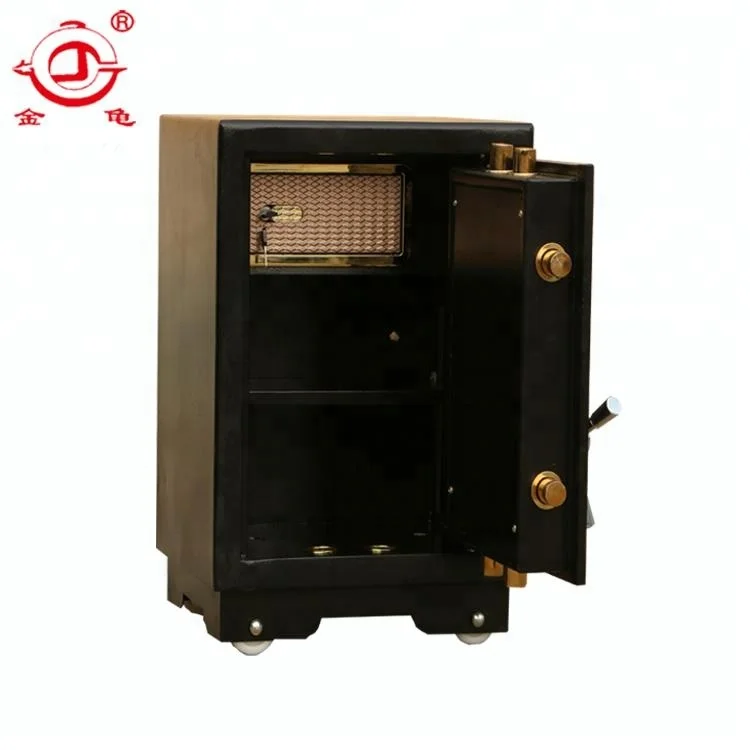 
High quality economic strong two key lock fireproof safe box 