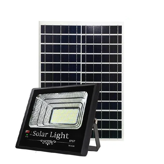 Intelligent Remote Control LED Solar Flood Light with Lithium Battery