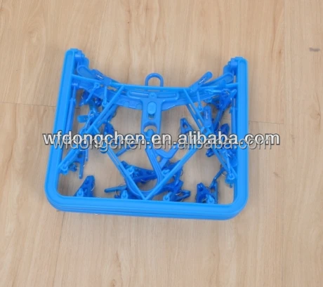 Balcony Sock Drying Hanger With 32 Pegs