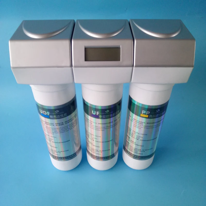 Mineral resin 3 stages UF inline special filter cartridge water purifier