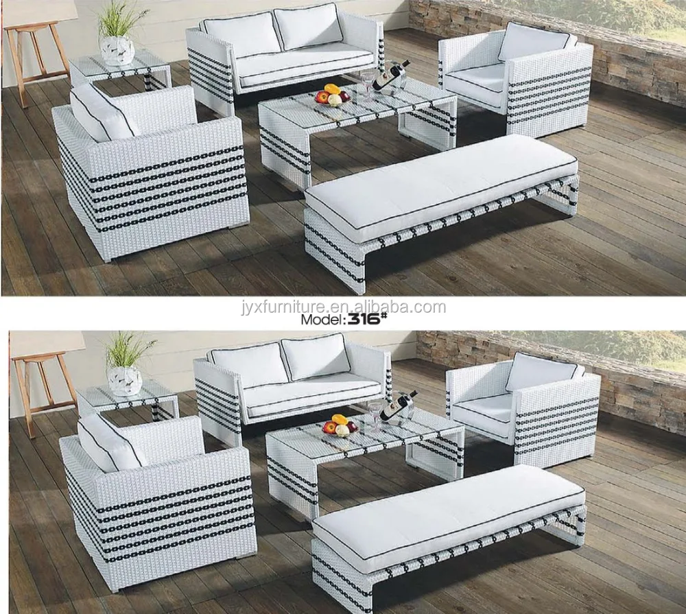 outdoor furniture garden sofa set  relax sleep chair and tables
