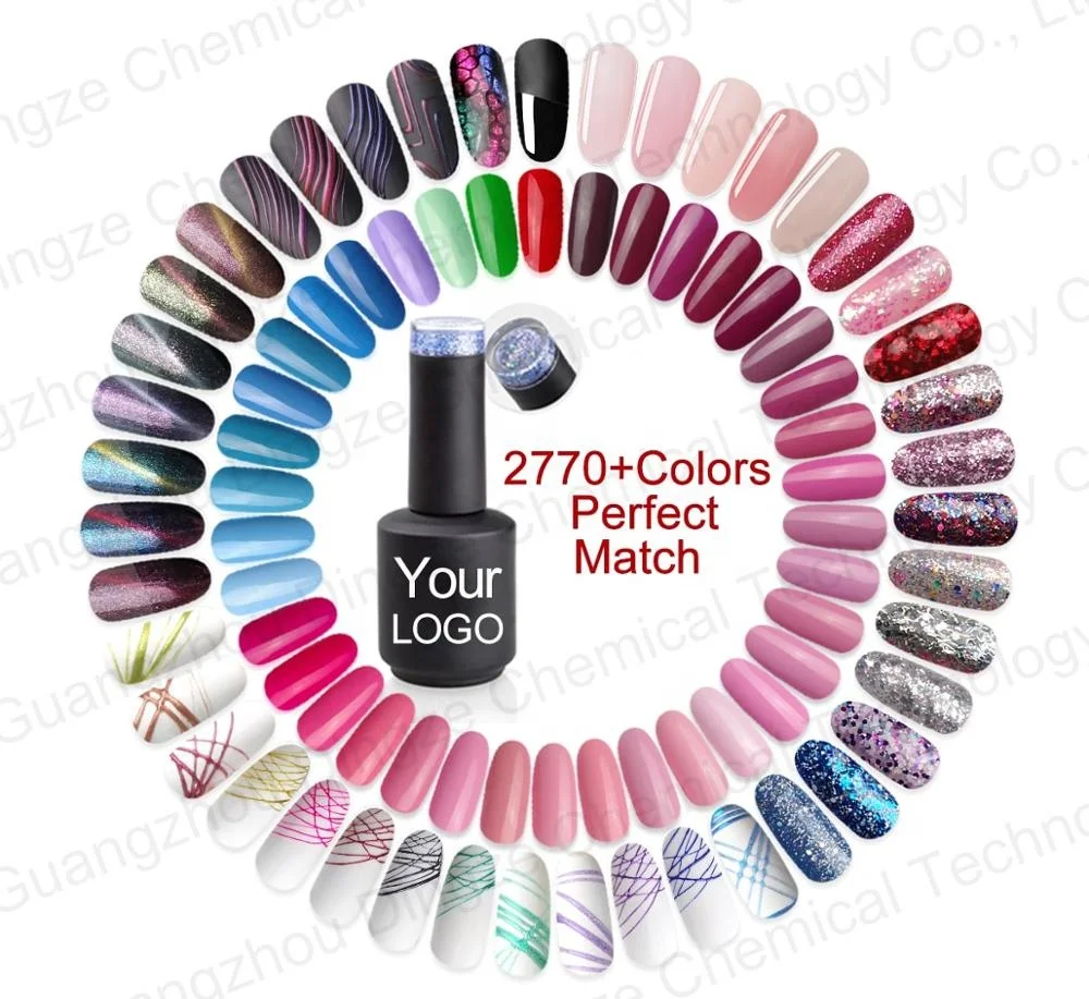 New Global Fashion  Color Nail Gel Polish With Free Sample