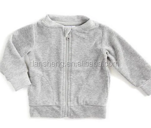 
baby Sport Sweatshirt children pure color Jackets custom embroidered logo Kids baby winter coat 