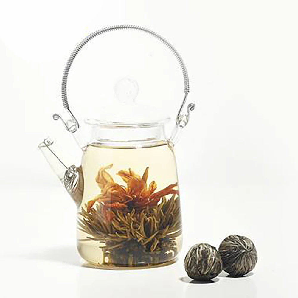 
Wholesale Gift Packing Organic Flower Tea Beautiful Blooming Bulk Tea Balls 
