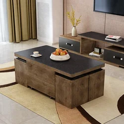 Living room furniture melamine board wooden fold End table coffee table