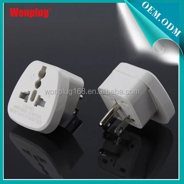 
Multi adapter America adapter Plug 3 pin with Universal socket with Safety Shutter 