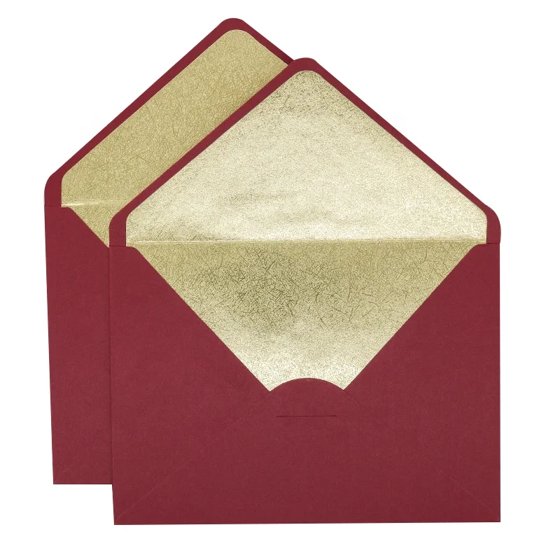 Elegant handmade gift envelope colour lining Pattern envelope