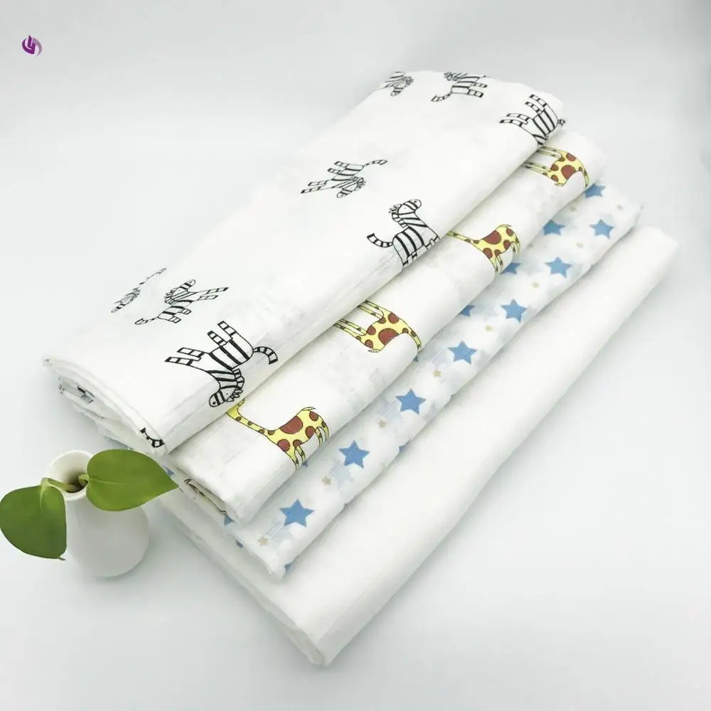 
Wholesale baby cotton bamboo muslin gauze fabrics for blanket cloths 