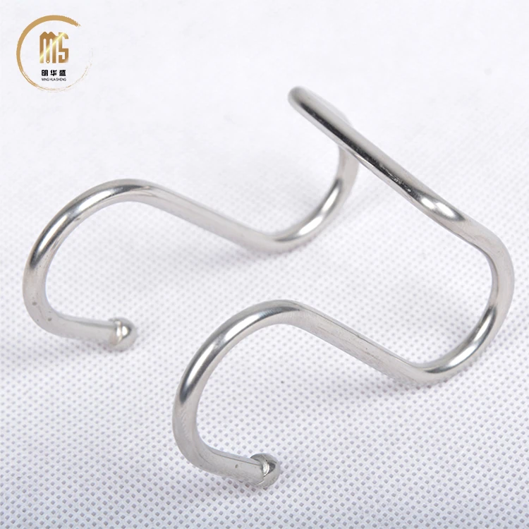Factory Price Kitchen Garage Utensil Utility 304 Stainless Steel Double S Large Hook