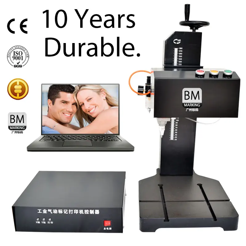 Professional pneumatic desktop marking machine,dot peen metal laser engraving machine