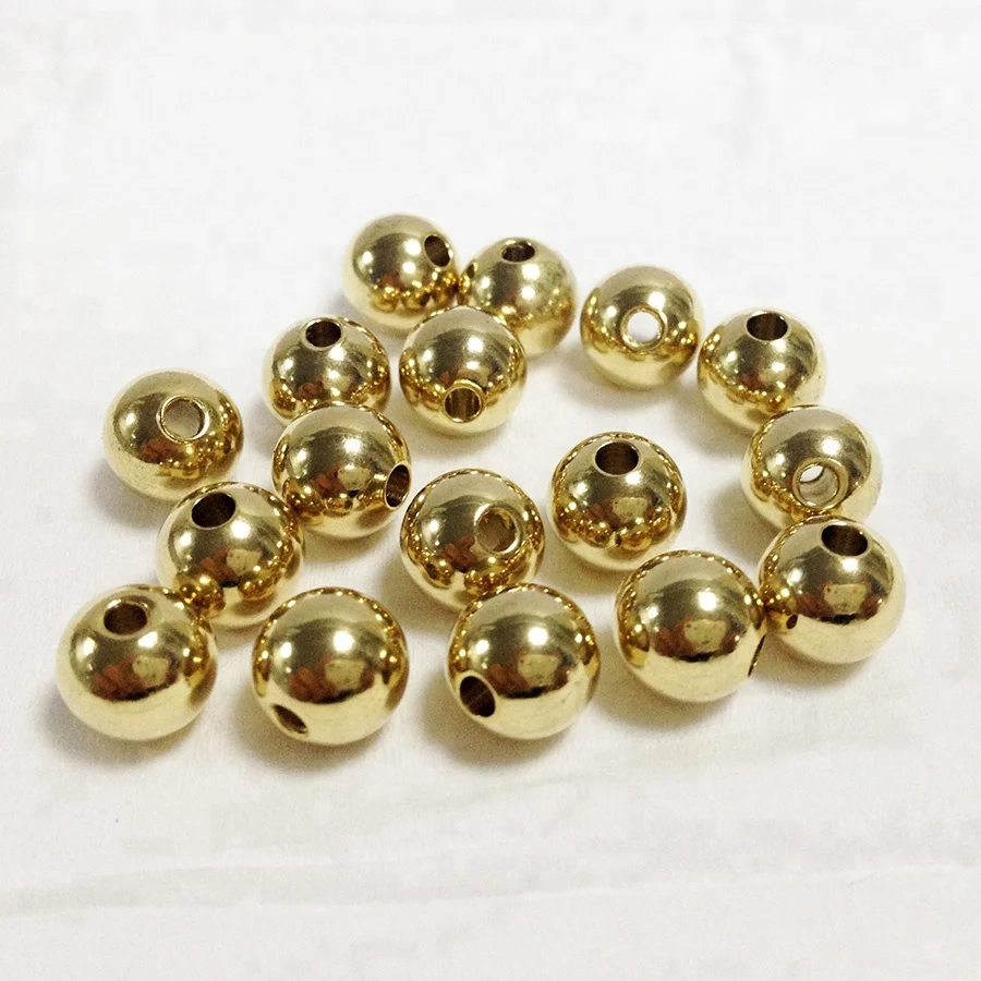 OEM fishing sinkers 3mm 3.25mm 3.5mm 3.8mm fly fishing brass ball beads