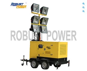 20KW Diesel  Generator Portable Light Tower for Outdoor Working