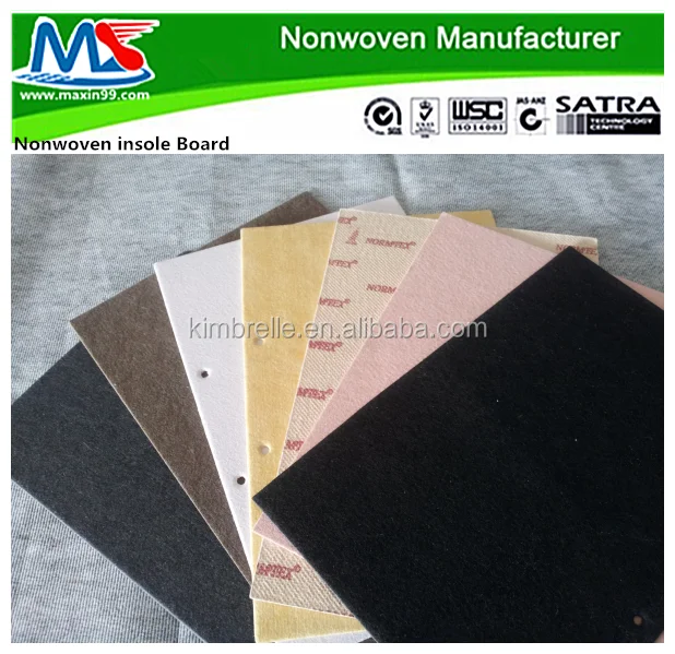 
Good quality nonwoven insole for shoe making materials 