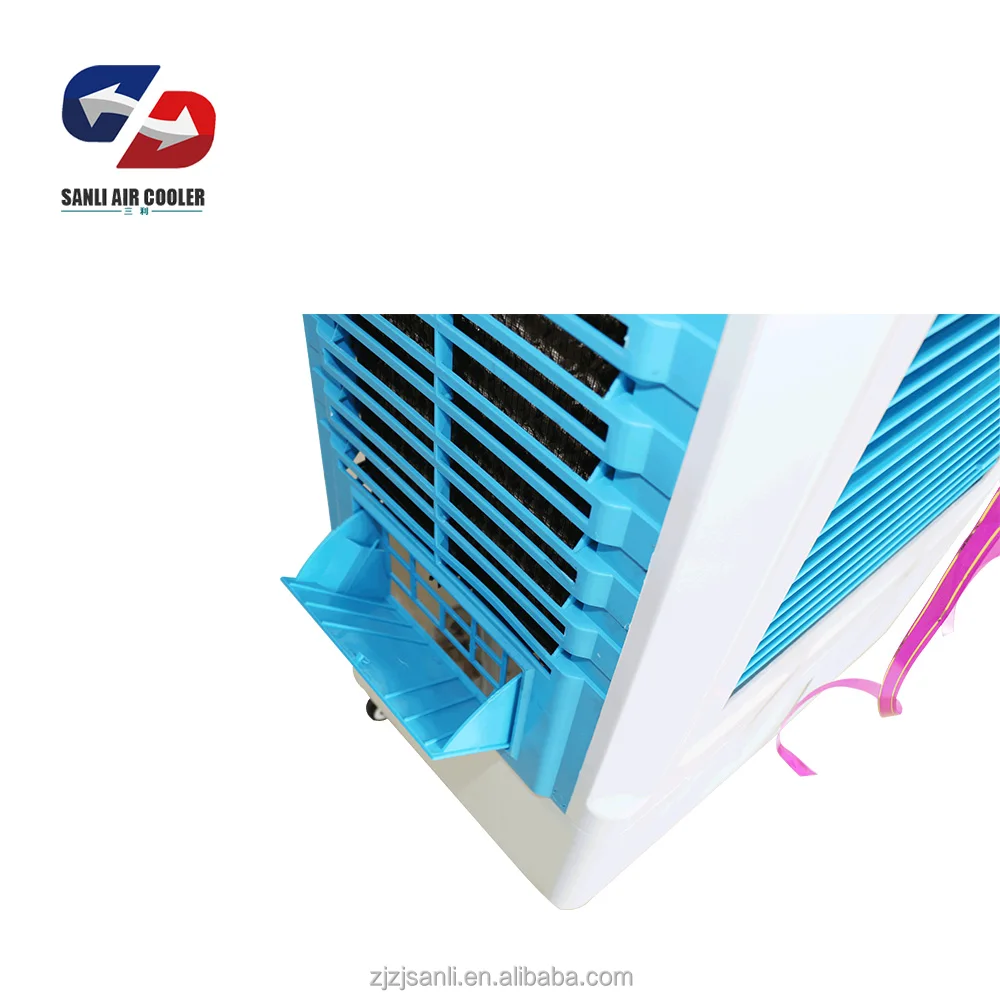 
ABS plastic 6000CMH airflow electric mobile used room air cooler 
