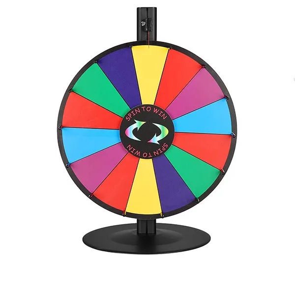 18 inches lucky draw wheel for prizes spin wheel of fortune