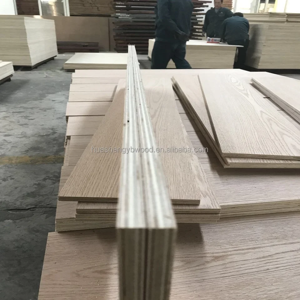 
12mm Natural red oak plywood for floor board 