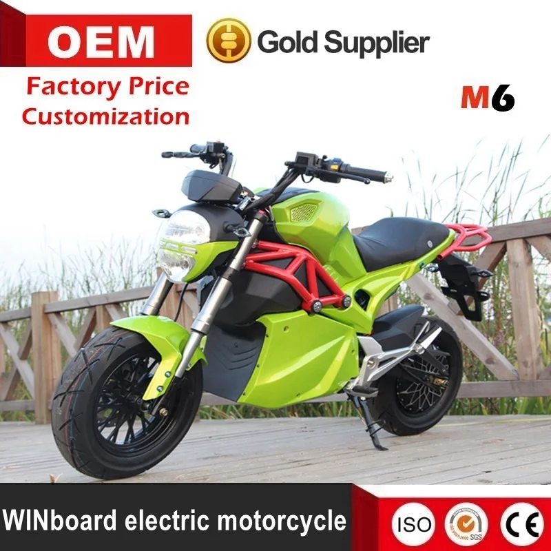 WINboard M6 fast & furious максимальная скорость 85 км/ч взрослых электрический мотоцикл 72 В 20AH 2000 Вт