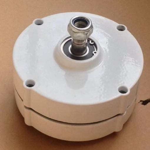 Low speed 100w 12V 24V 3 phase ac permanent magnet generator with CE