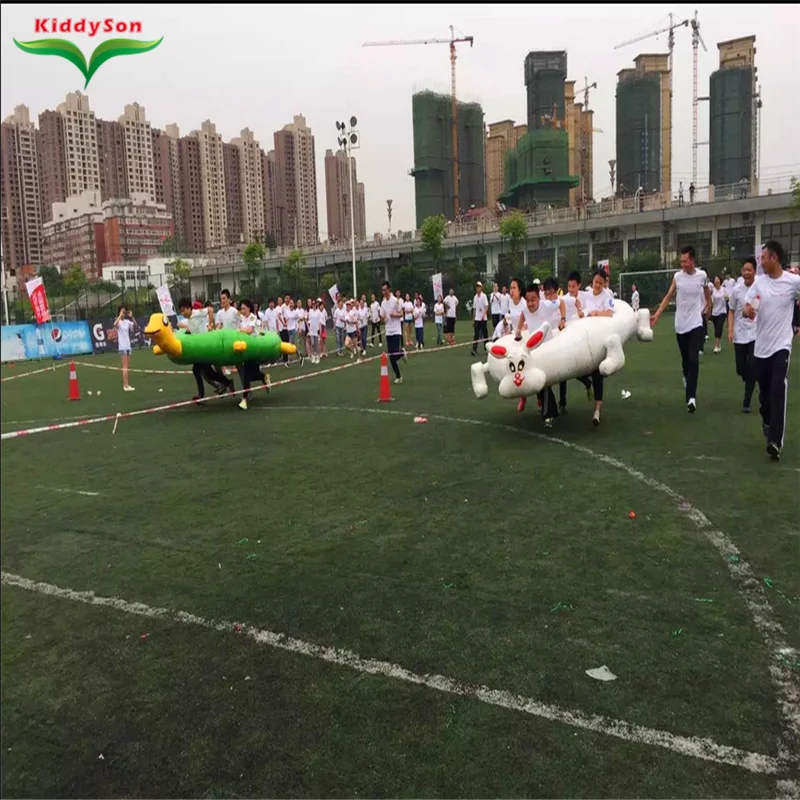 inflatable The Race Tortoise and rabbit racing inflatable team building games equipment for kids