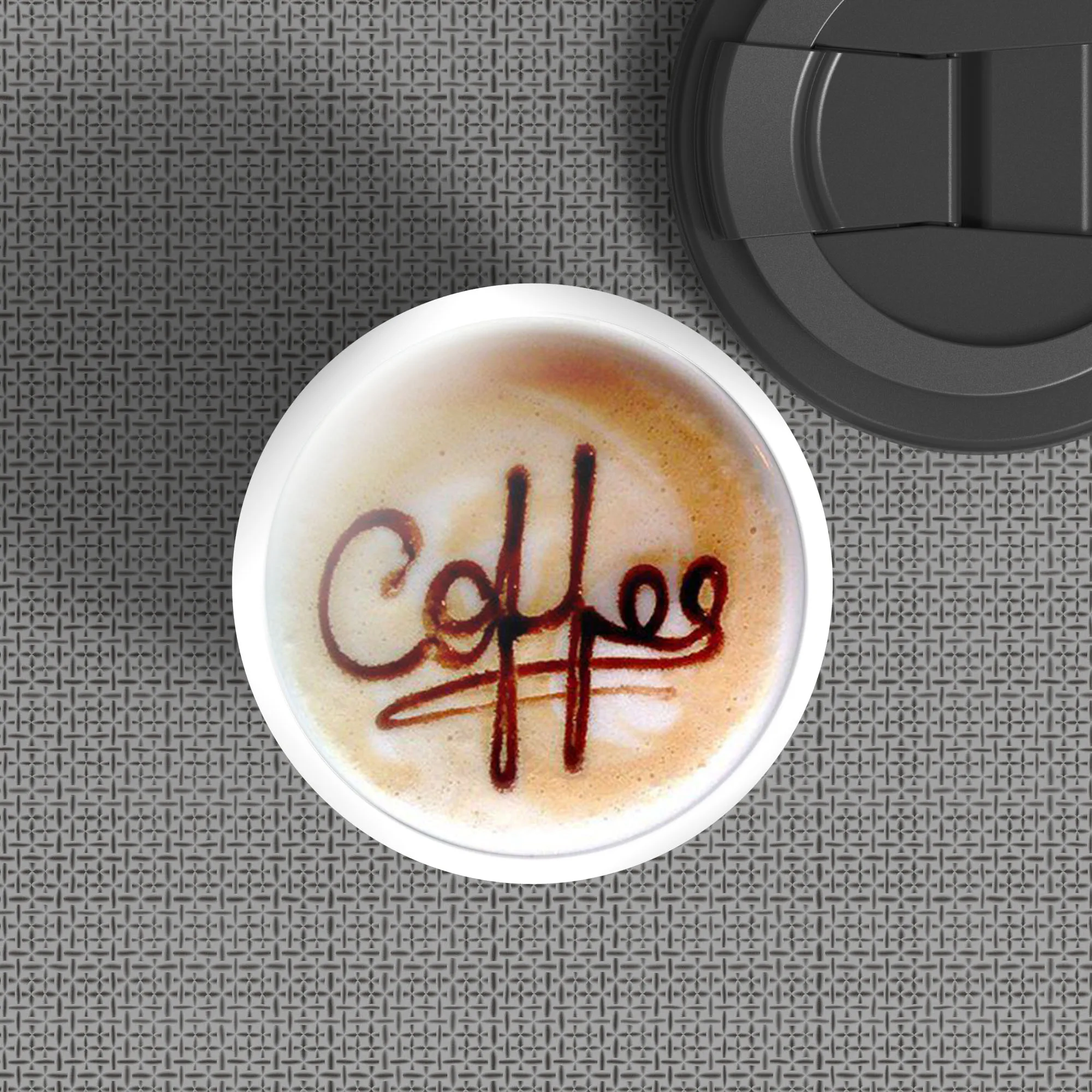 350ML pp double layer cork reusable biodegradable portable coffee cup