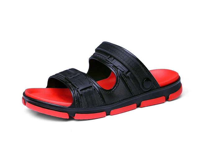 Whloedale Slide slipper Plastique Arabic Sandals Karet black Shoes Strand Plastiksandalen Footwear TPE Jelly Shoes For Men