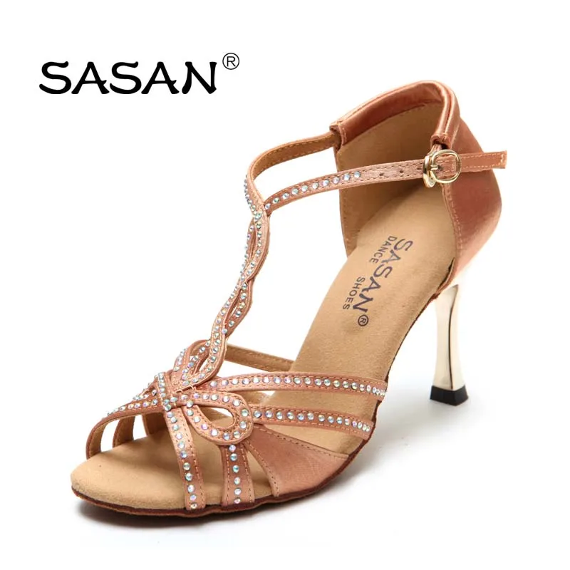 
Latin Dance Shoes For Women Dance Satin Salsa Dance Shoes High Heel Dance Shoes 