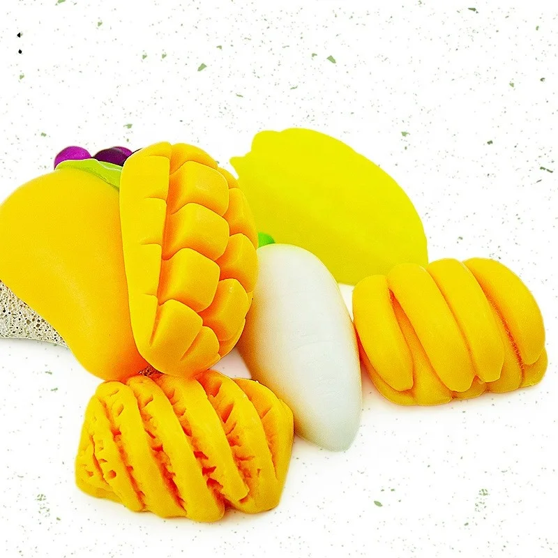 Menior OEM custom brand Thai Mango shaped soap oily skin whitening bath soap pure handmade fruit soap