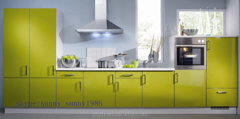 Used orange wooden mdf kitchen cabinet color combinations for home furniture (factory price directly )