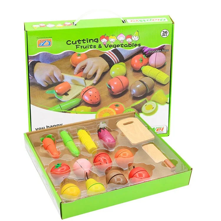 Factory Wholesale Pretend Play Kitchen Cutting Toy Set for Kids