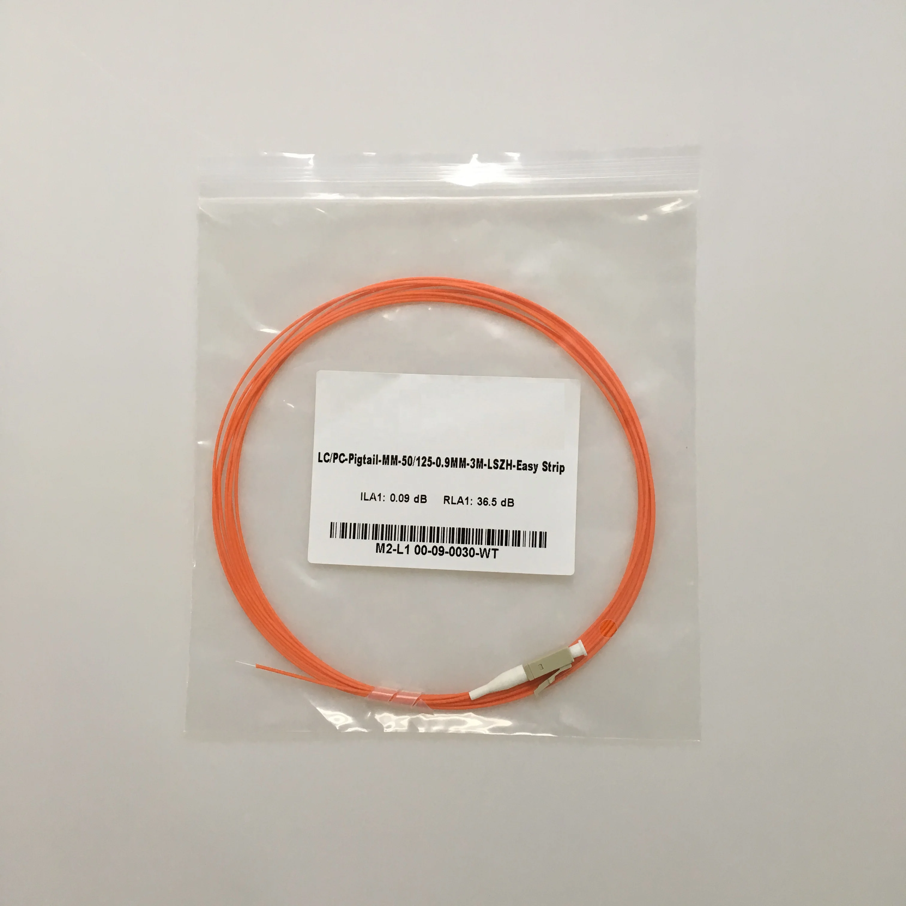 0.9mm LC UPC OM2 MM Multimode LSZH Fiber Optic Pigtail