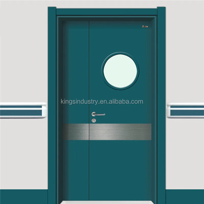 
China Factory Hot Sales Hopital door with 304 Stainless steel Kick Plate lock handle door 