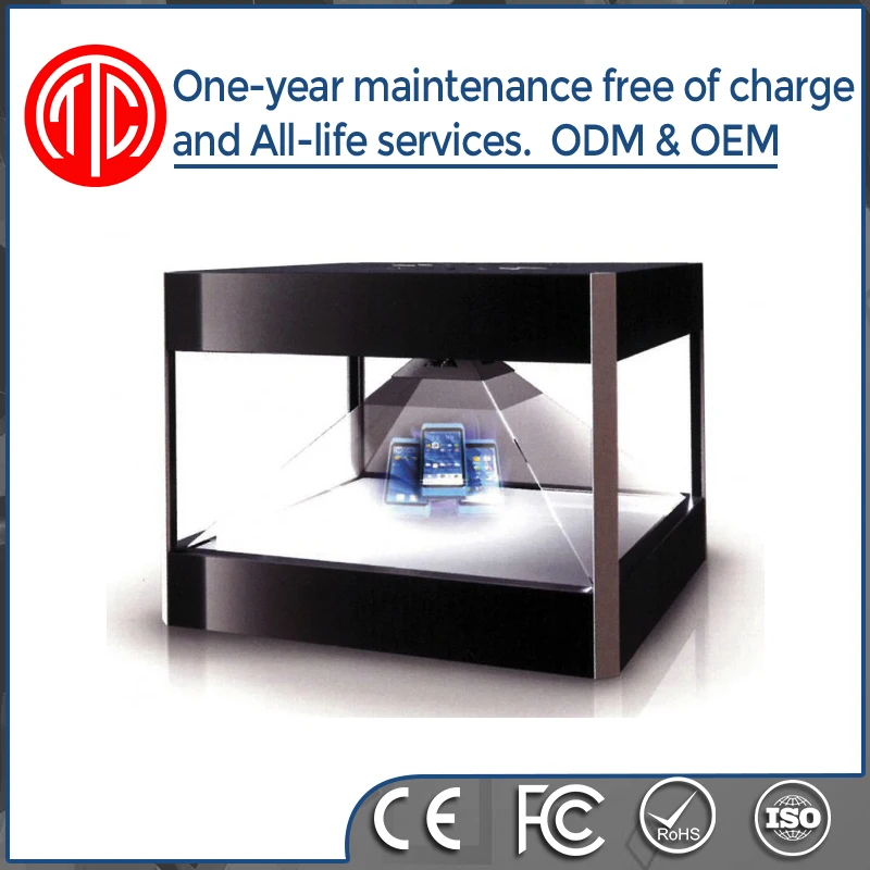 Full HD Resolution 3D Hologram Display for showing 3D holographic