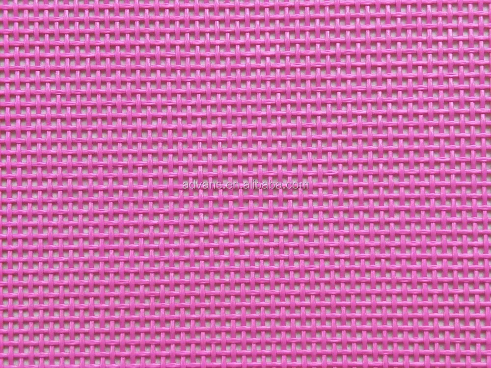 Grey 1*1 Batyline Sling Marine Vinyl PVC Woven Polyester outdoor furniture Mesh Fabric