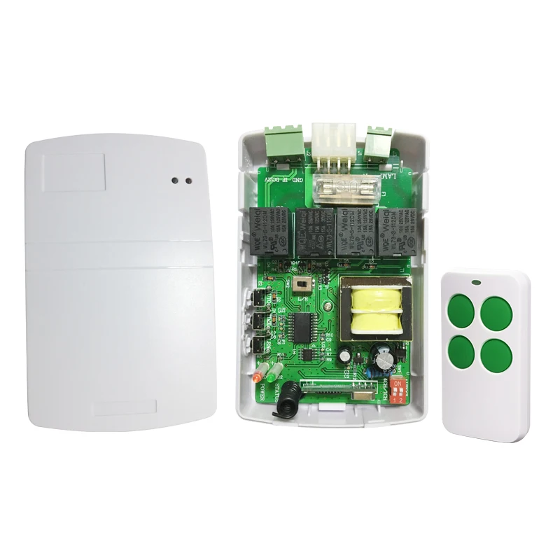 Универсальный 433 МГц 220 В контроллер двигателя цепи вращающегося затвора гаражной двери беспроводной YET866