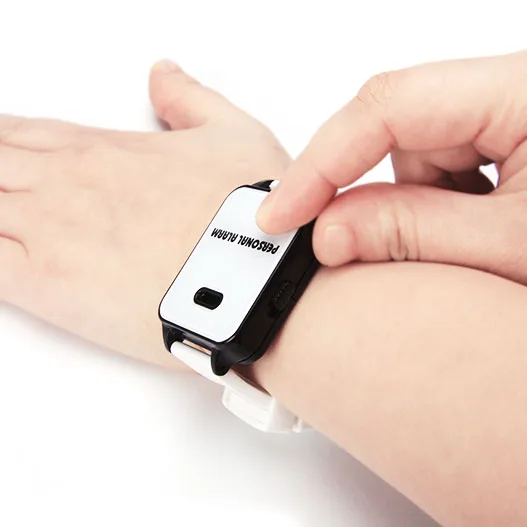 Meinoe OEM Wristband Watch Alarm Emergency Call Device Personal Protection Alarm