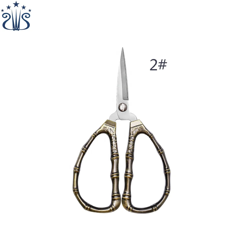 Bamboo Step by Step Stainless Steel Vintage Craft Scissors &Embroidery Scissors