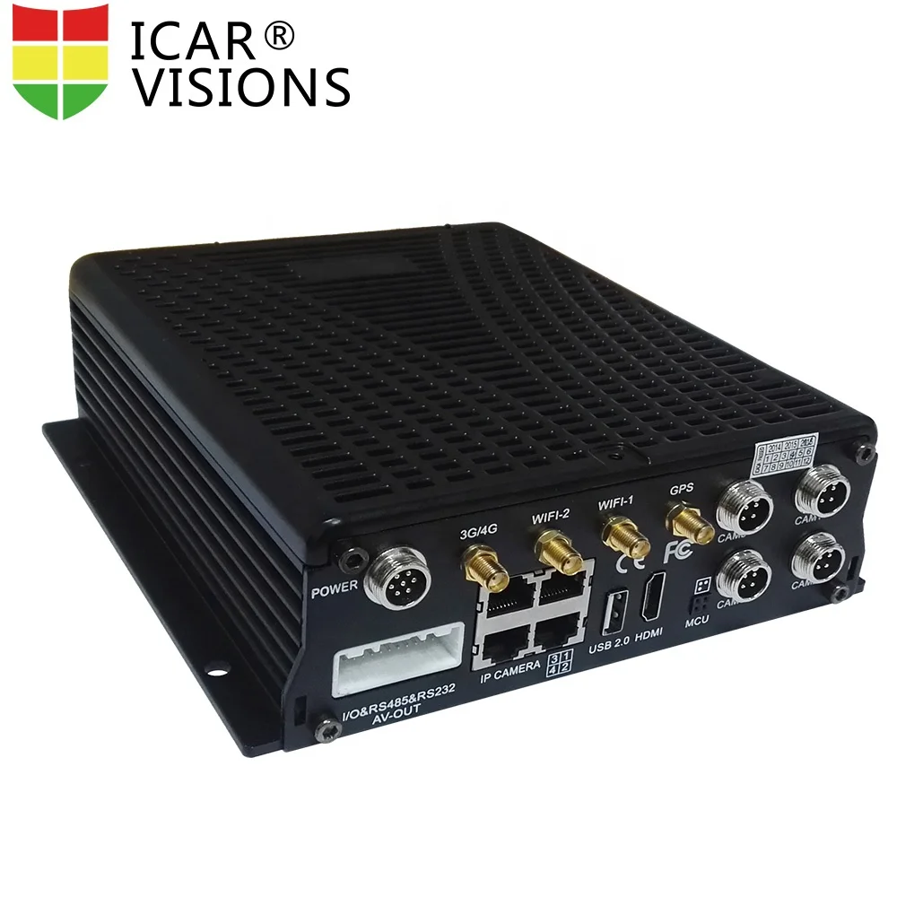 
High quality 2TB HDD 4G network GPS wifi output full hd 1080P vehicle blackbox dvr 