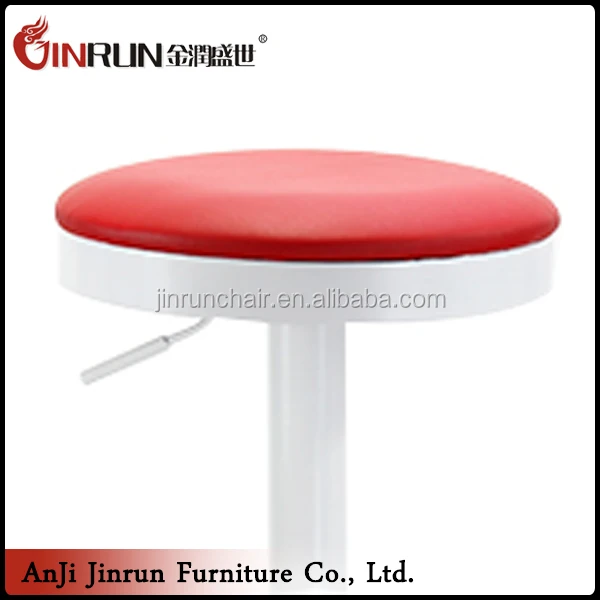 China good Aftermarket chair unique design fixed red bar stools