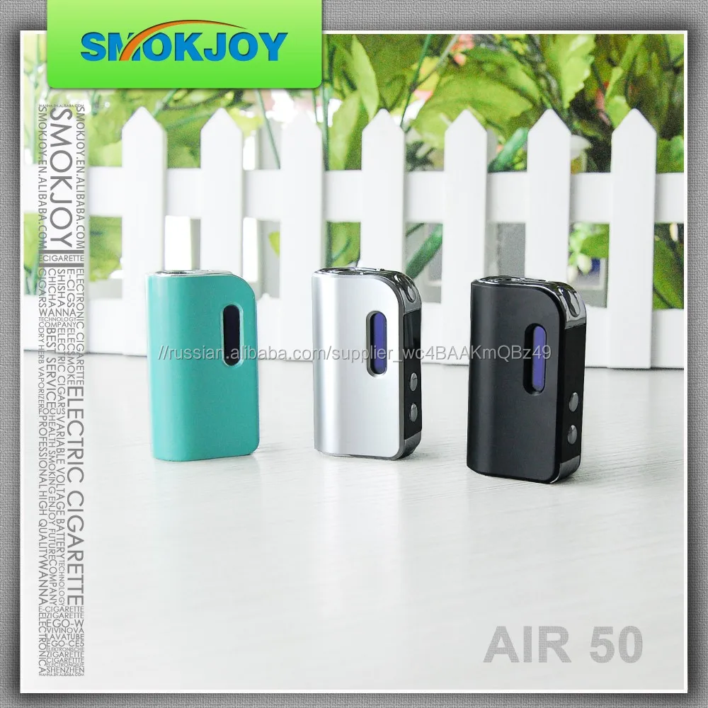 Жидкостью vape 2016 новый продукт smokjoy ВОЗДУХА 50 Вт мини окно мод эргономика дизайн 1200 мАч батареи
