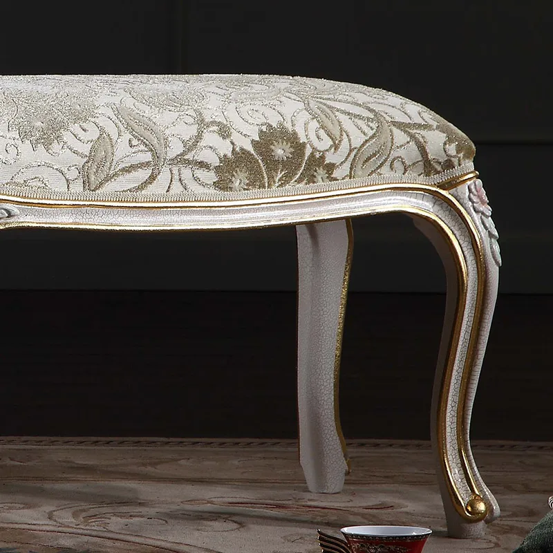 Антикварная французская мебель для спальни, французская деревянная антикварная скамья для кровати