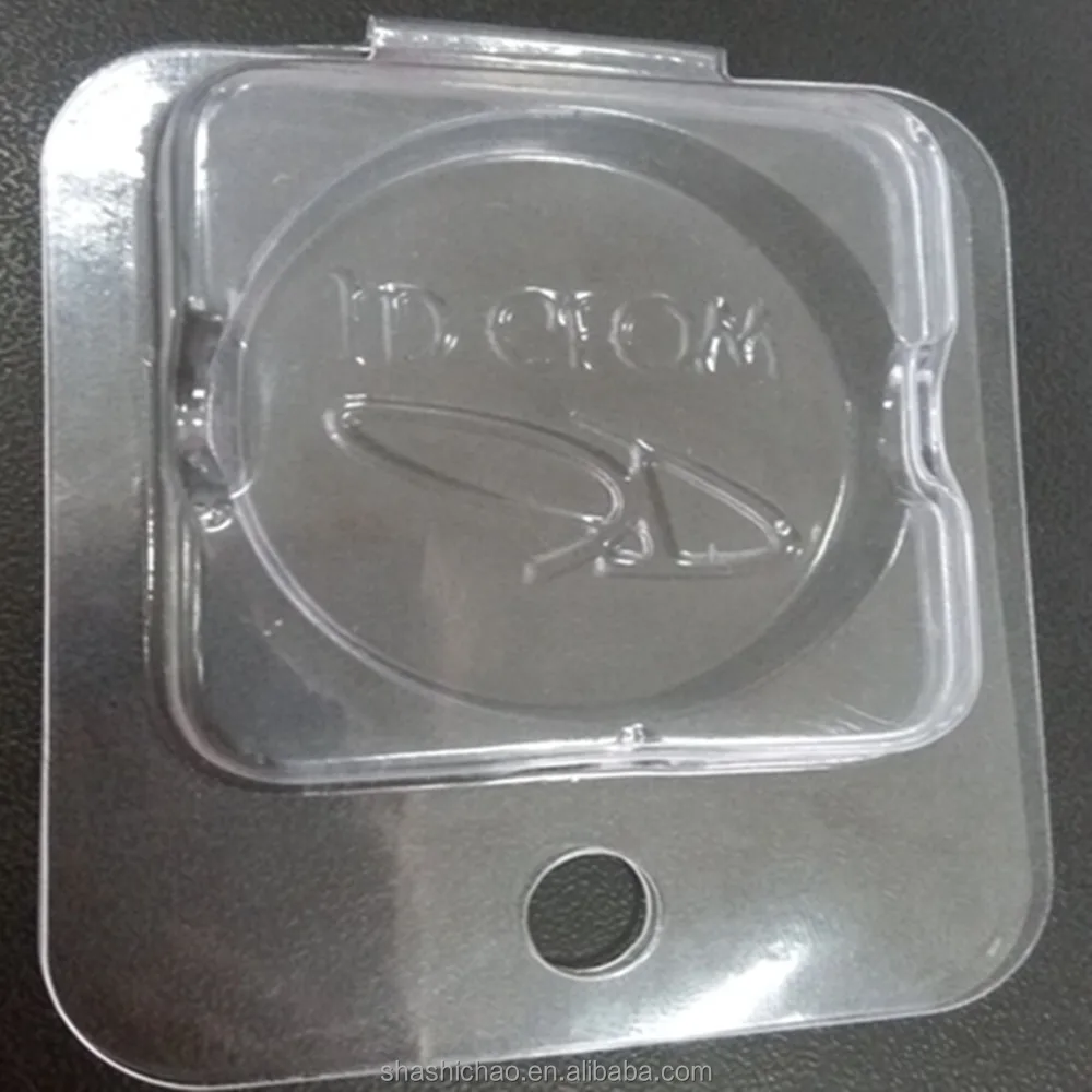
accept customized clear eye shadow clamshell packaging 