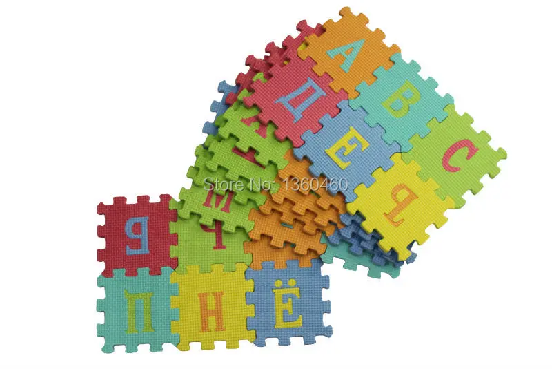 Weich Baby Kinder Schaum Spielmatte Boden Puzzle Lernen Buchstaben Nummer 36Pcs 