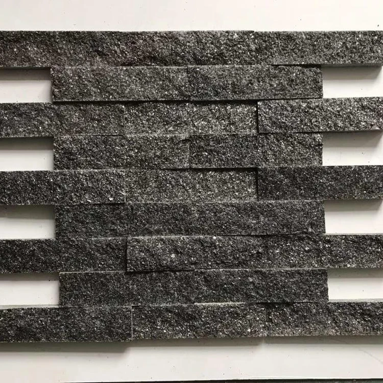 wholesale Natural black marble stone wall panel for garden decoration