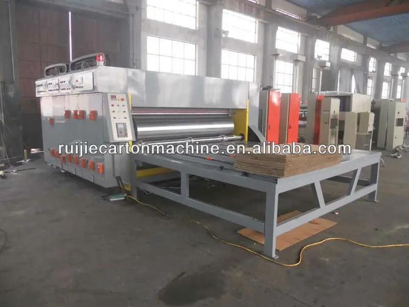 cardboard box flexographic ink printing machine