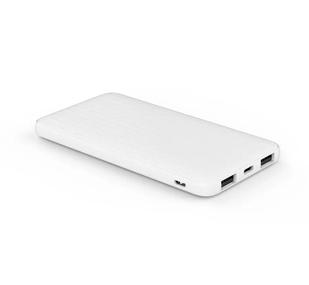 
5000mah Hot Double USB Port Power Bank Ultra Thin External Battery with Type-C Port 