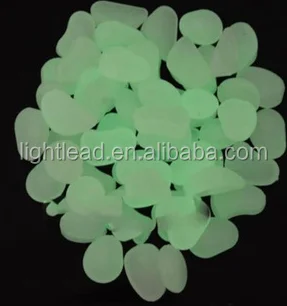 
decoration fluorescent stones for garden, sand beach, sea world 