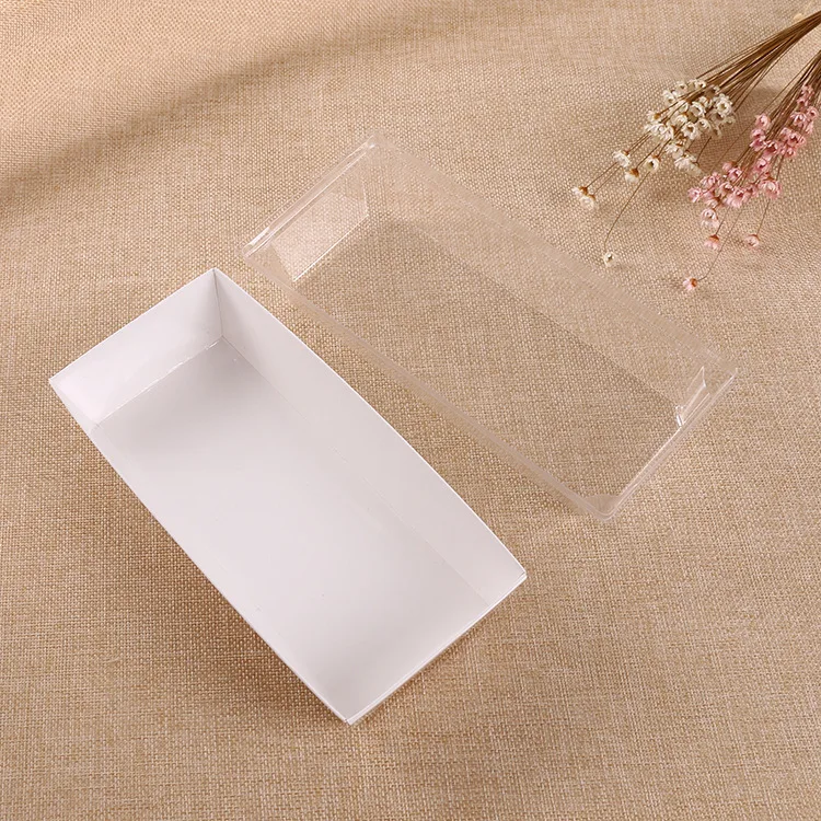 Waterproof High-quality Cake Box Set Oil-proof Kraft Paper Box Disposable Food Sandwich Container With Food-grade Plastic Cover