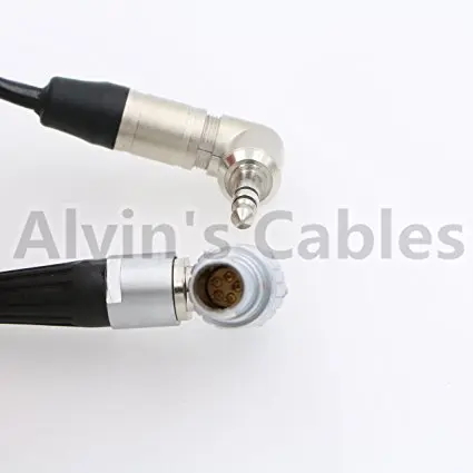 
Tentacle Sync Adapter Cable for 0B 5 Pin Connector to right angle 3.5mm Tentacle Timecode Generator 