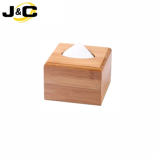 
Rectangular Facial paper bamboo case and Bamboo Tissue box for wholesale 