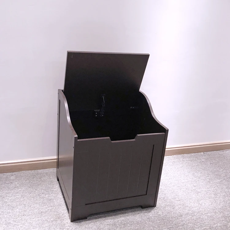 
Bathroom Floor Cabinet, Lift Top Wooden Bathroom Cabinet Space Saver 